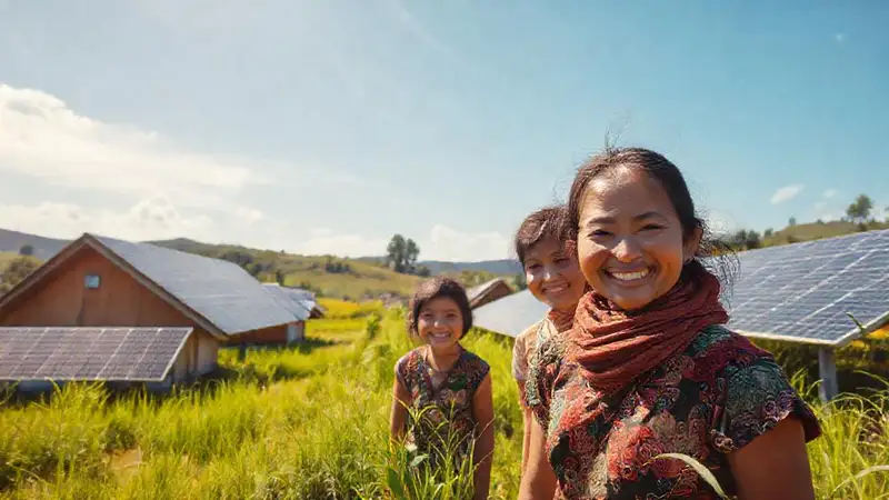 Comunidad asiática prospera con energía solar