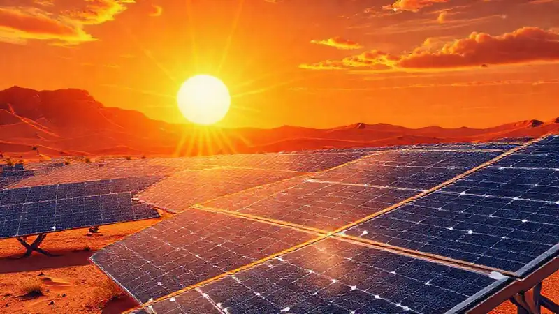 Paneles solares resisten el calor del desierto
