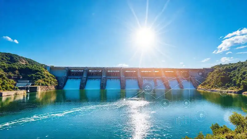 Presa hidroeléctrica genera energía limpia y vibrante