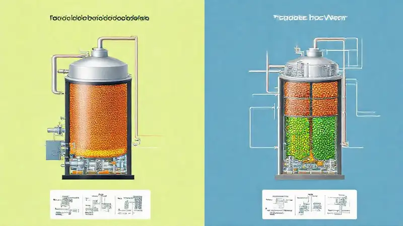 Diagrama compara procesos de biomasa