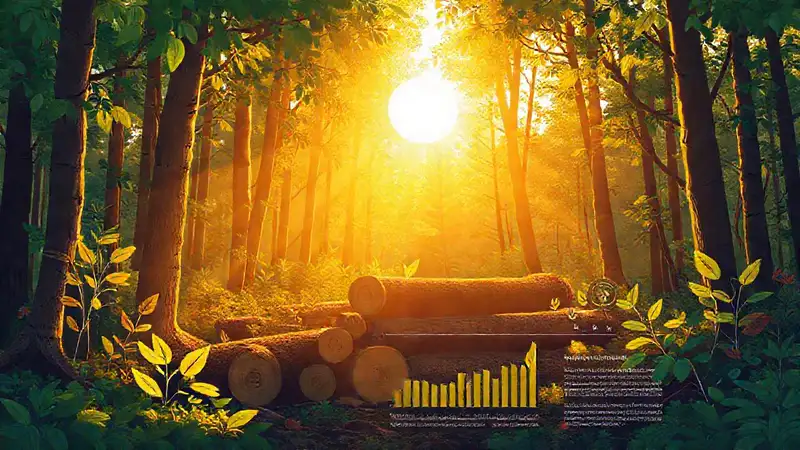 Bosque soleado: energía renovable y esperanza