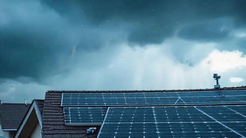 Paneles solares resisten tormentas con seguridad