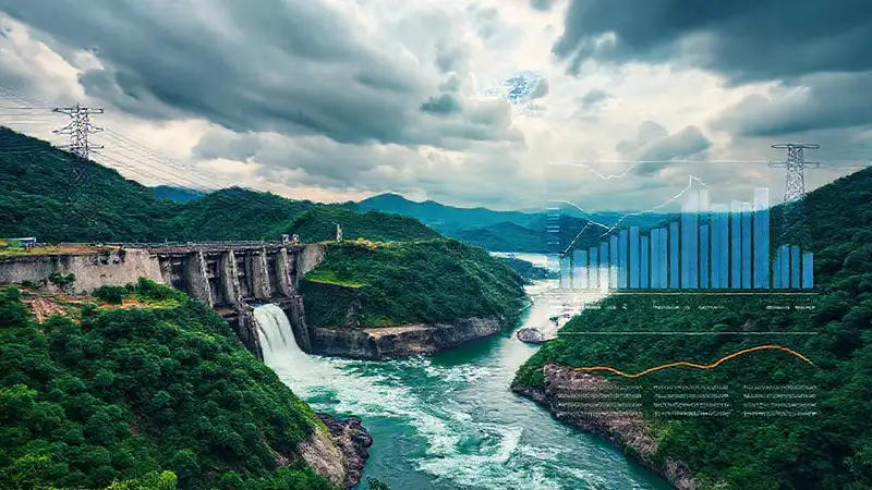 Presa hidroeléctrica: belleza y energía moderna