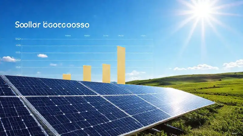 Paneles solares modernos visualizan datos brillantes