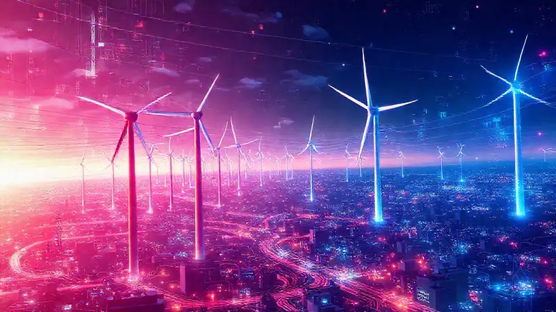 Turbinas eólicas generan energía en la ciudad