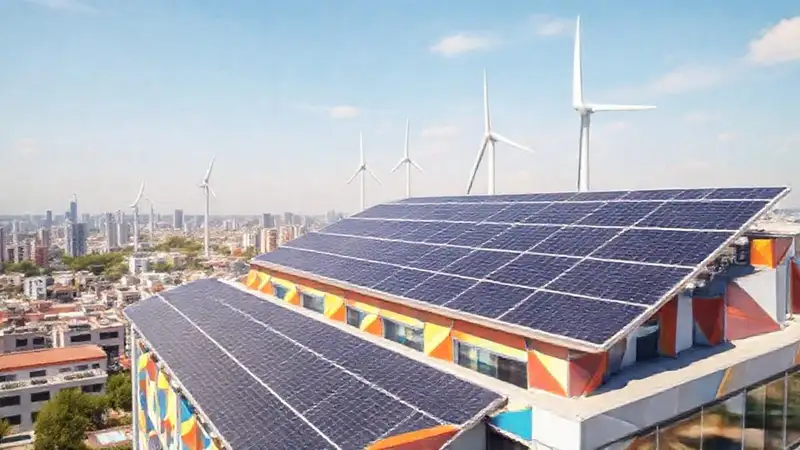Ciudades futuristas generan energía limpia y colorida