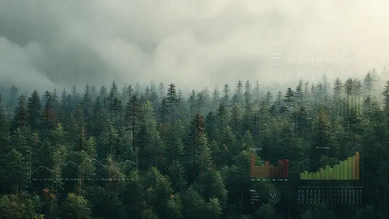 Tecnología sostenible visualiza energía forestal