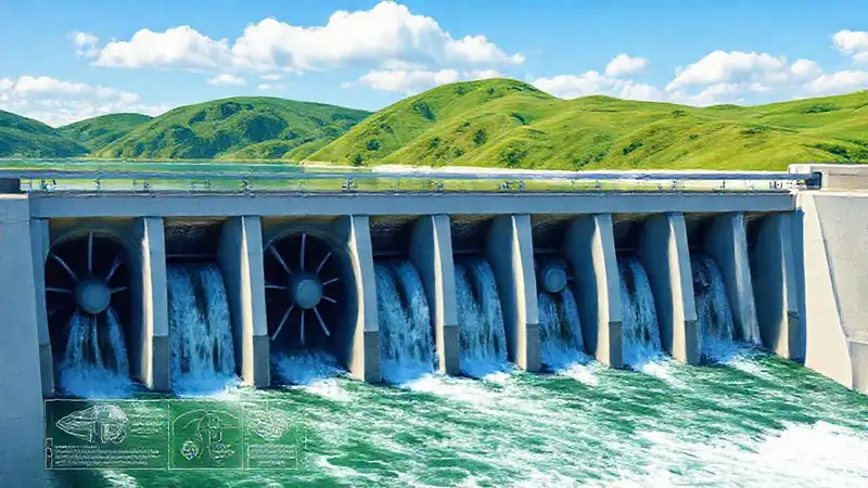 Presa hidroeléctrica: agua