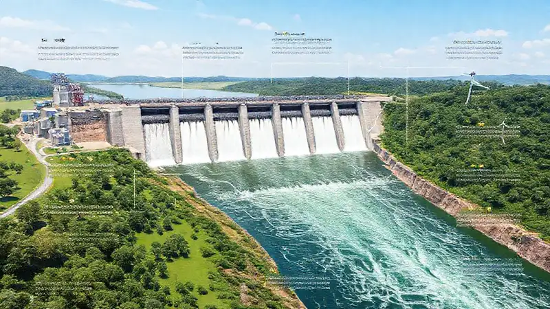 Presa hidroeléctrica genera energía limpia