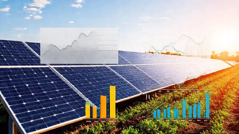 Paneles solares analizan datos agrícolas modernos