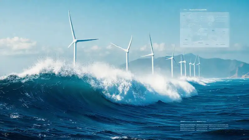 Olas marinas impulsan energía limpia y futurista