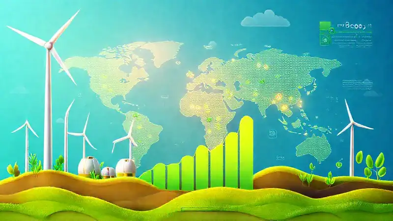 Energías limpias visualizadas de forma futurista