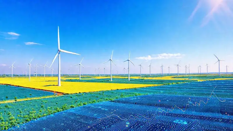Turbinas eólicas generan energía visualmente