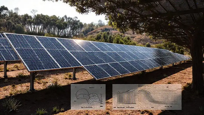 Paneles solares crean sombras sutiles y contrastadas