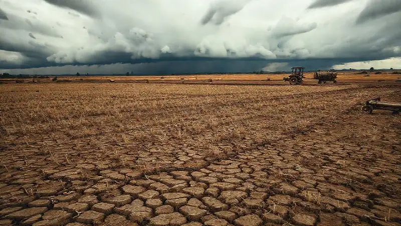 La tierra seca anuncia un futuro sombrío