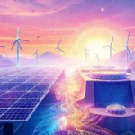 Energía limpia e innovadora florece visualmente