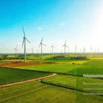 Turbinas eólicas producen energía limpia y brillante