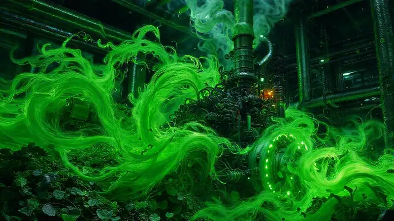 Tecnología industrial y naturaleza oscura se fusionan