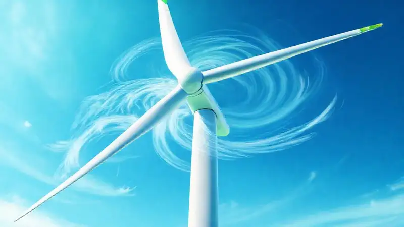 Turbina eólica vertical genera energía limpia