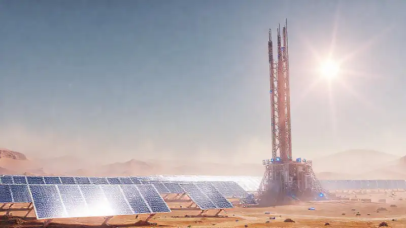 Un futuro solar se refleja en el desierto