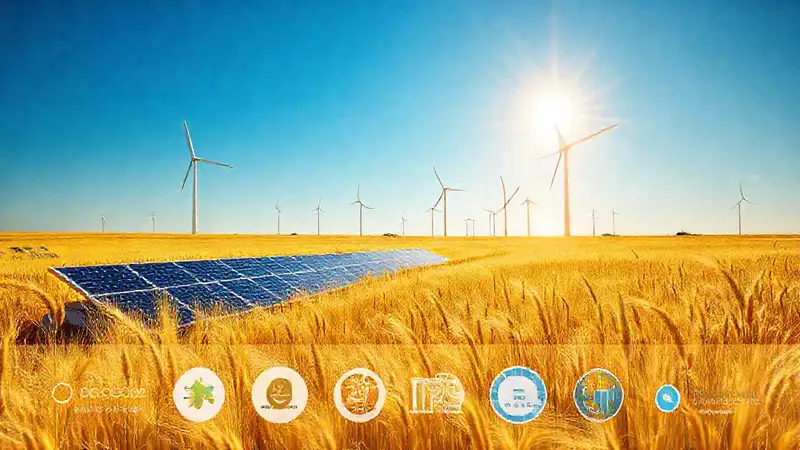 Granja moderna genera energía sostenible