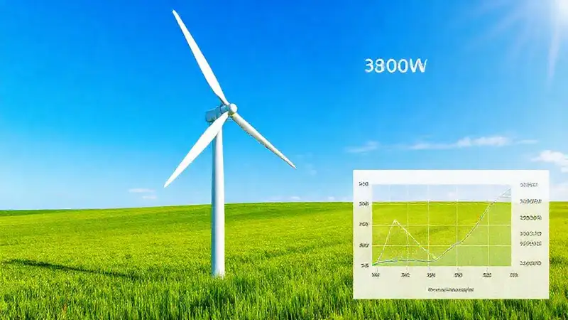 Turbina eólica pequeña muestra datos claros