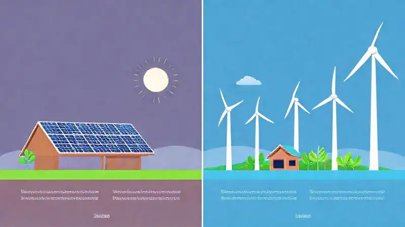 Paneles solares y turbinas comparan energías limpias