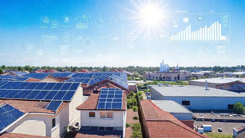 Paneles solares generan energía limpia visualmente