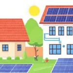 Paneles solares impulsan una casa inteligente verde