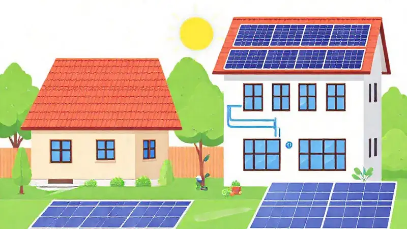 Paneles solares impulsan una casa inteligente verde