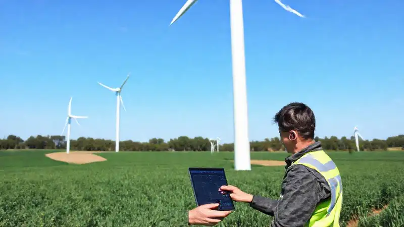 Técnicos aprenden sobre turbinas eólicas modernas