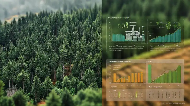 Un gráfico muestra contrastes visuales informativos