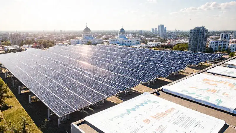 Paneles solares informan un futuro moderno