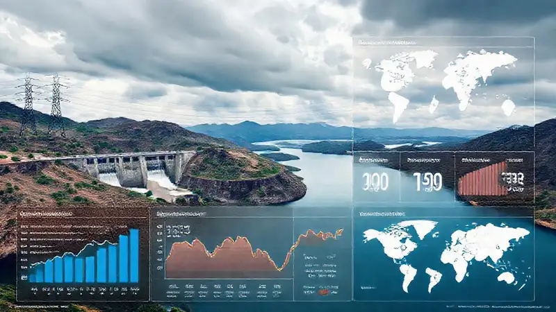 Presa hidroeléctrica visualiza datos regionales y energía