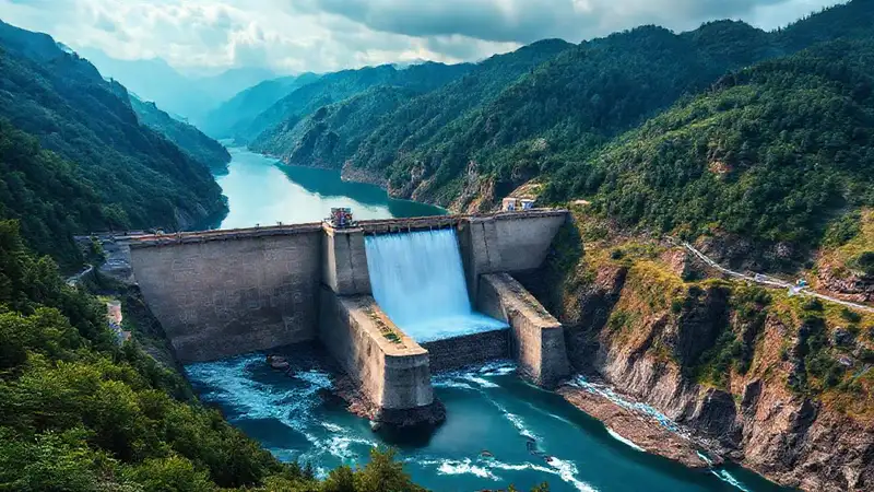Represa hidroeléctrica impacta paisaje natural