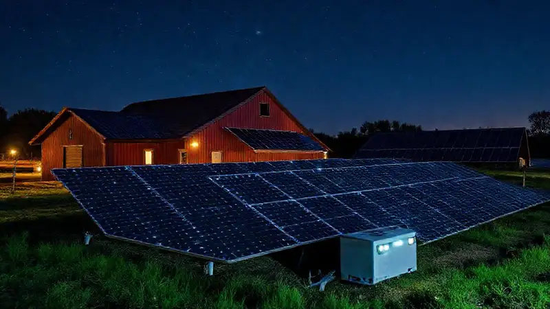 La granja moderna aprovecha energías renovables