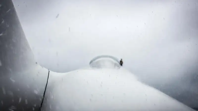Inspección turbina tras la tormenta