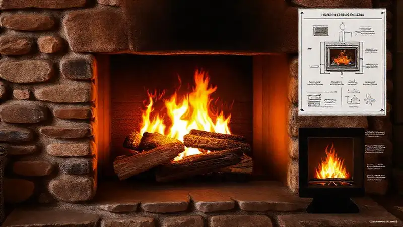 Chimenea moderna