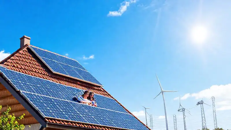 Energía limpia alimenta a la familia