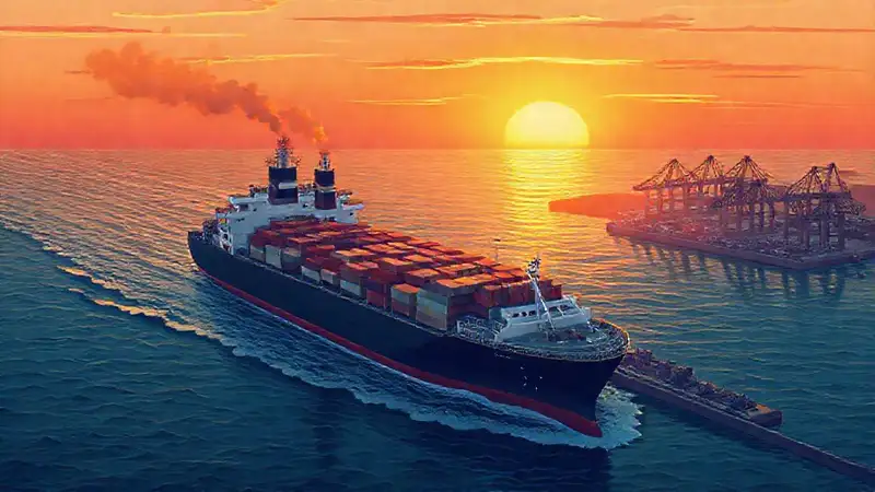 Barco carguero enfrenta complejidad logística oceánica