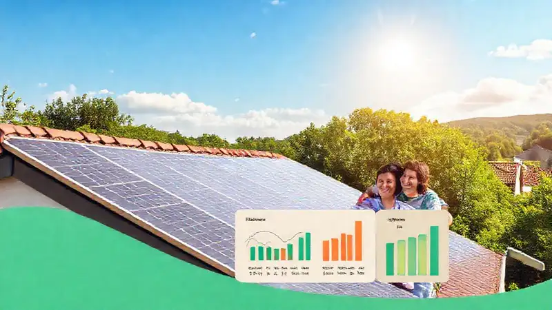 Paneles solares generan energía limpia y feliz