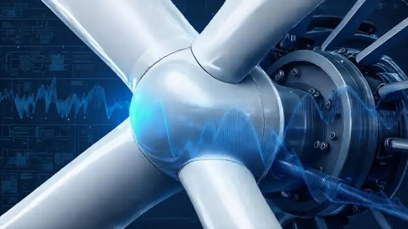 Turbina eólica: datos vibratorios técnicos y abstractos
