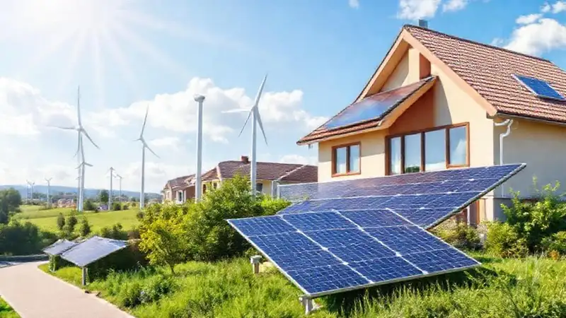 Paneles solares crean energía limpia y moderna