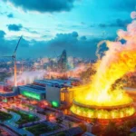 Planta de biogás: energía futurista y dinámica