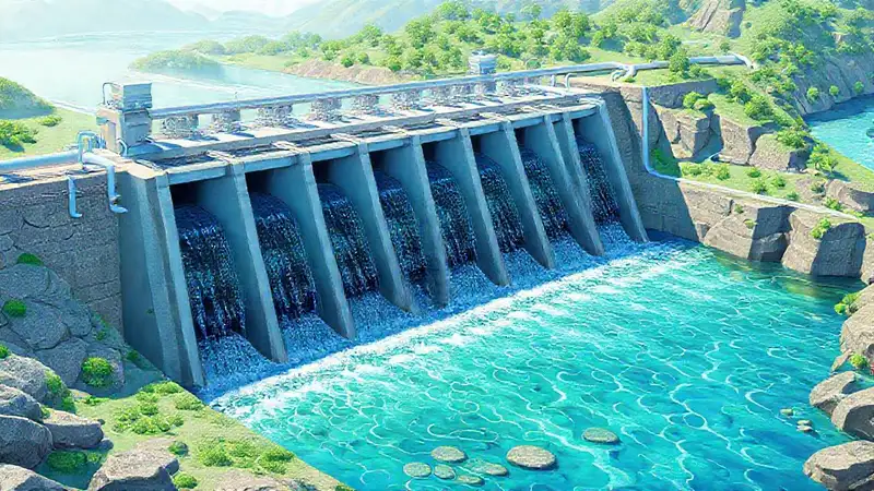 Presa hidroeléctrica: energía limpia y sostenible