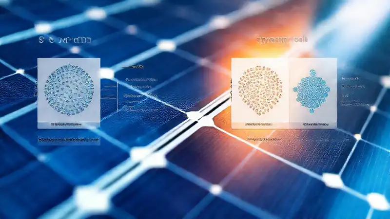 Paneles solares: comparación de texturas técnicas