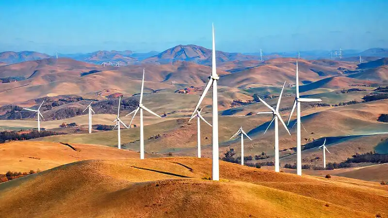 Turbinas eólicas y leyes crean paisaje serio