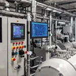 Una planta de biogás controla su producción