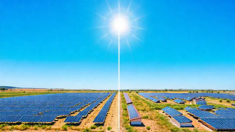 Paneles solares contrastan en escala y diseño
