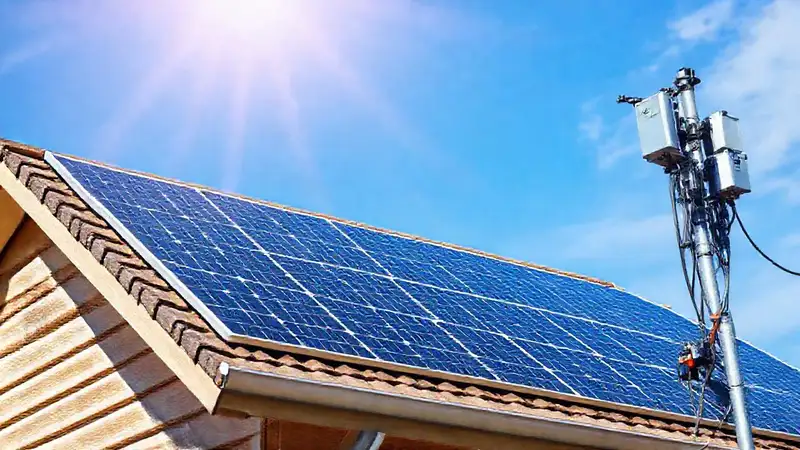 Paneles solares conectan energía al hogar
